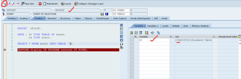 assign variable from another program abap