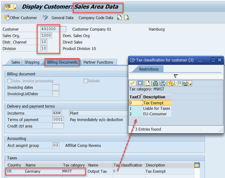 sap mm03 account assignment group